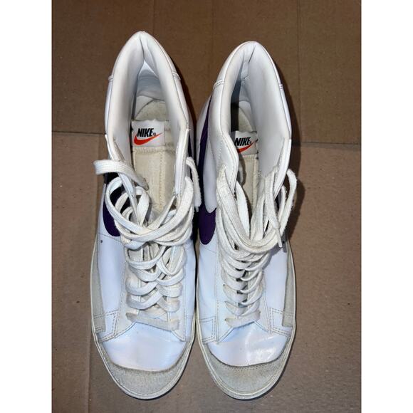 Nike Blazer Mid 77 Vintage White Voltage Purple shoes sz 13 main image 9